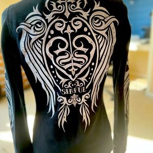 Fantastic goth style sweater/ jacket